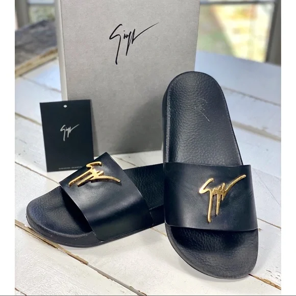 サンダル・ミュール GIUSEPPE ZANOTTI SS21 RUBBER SLIDE SANDALS (RS10024_003) Giuseppe zanotti slide sandals
